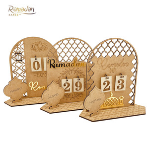 2025 Bán Hàng Nóng Bằng Gỗ Ramadan <span class=keywords><strong>Advent</strong></span> Lịch Cho Hồi Giáo Trang Trí Nội Thất Và Eid Lễ Kỷ niệm Chất Lượng Ramadan Quà Tặng Nguồn Cung Cấp - Product Image 1