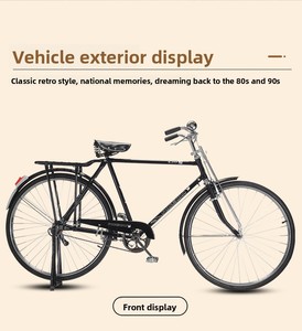 <span class=keywords><strong>Bicicletta</strong></span> Retrò Classica <span class=keywords><strong>da</strong></span> <span class=keywords><strong>28</strong></span> Pollici per Adulti, Casual, <span class=keywords><strong>da</strong></span> Pendolare, Unisex, Robusta, Monovelocità, con Telaio in Acciaio al Carbonio - Modello Internet Celebrity - Product Image 3