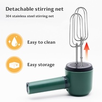 Mini-mélangeur électrique de cuisine pour œufs, pâtisseries et liquides, portable, alimenté par USB/batterie, sans fil, certifié CE, qualité alimentaire, 4W