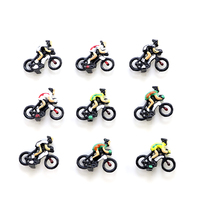 Logo personnalisé en gros Échelle HO Figure Cycliste avec modèle de vélo Modèle de moto miniature