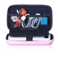 Étui de voyage multifonctionnel en EVA+PU avec fermeture éclair, pour câbles numériques, batterie externe, pochette cosmétique antichoc, couleur personnalisée