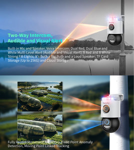 กล้อง Tiandy 3MP+3MP 4G LTE ตรวจจับคนและยานพาหนะ ภาพสีกลางคืนเต็มรูปแบบ ไฟเตือน ระบบสื่อสารสองทาง - Product Image 2