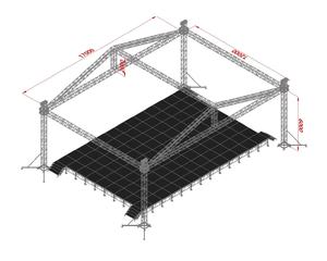 Estructura <span class=keywords><strong>de</strong></span> escenario al aire libre <span class=keywords><strong>de</strong></span> aleación <span class=keywords><strong>de</strong></span> aluminio iluminación Sistema <span class=keywords><strong>de</strong></span> armazón <span class=keywords><strong>de</strong></span> DJ armazón <span class=keywords><strong>de</strong></span> boda para iluminación <span class=keywords><strong>de</strong></span> escenario eventos conciertos y altavoz - Product Image 4