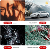 Film pour vitres de voiture en PET VLT 5% 20% 30% 45% – Rejet UV 99% – Rejet IR 38-99% – Protection de la vie privée – Blocage de chaleur élevé – 2 mil – OEM