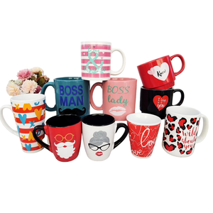Taza de Cerámica Ecológica de Gran Capacidad, Libre de BPA y Resistente al Calor, con Diseño para Café y Té del Día de San Valentín - Product Image 1
