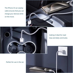 <span class=keywords><strong>Cable</strong></span> de Carga Rápida USB-C a USB-C de 60W PD para iPhone 17 Pro Max, 16, 15 <span class=keywords><strong>Plus</strong></span>, 14, 13, 12, 11, X, XS, Tipo C - Product Image 5