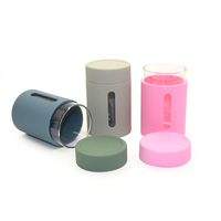Candyer – Housse de bouteille en silicone avec couvercle, capacité 8oz/6oz/4oz, écologique, pour tasse de camping enfant