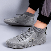 Chaussettes hautes personnalisées Bean Shoes 38-44 hommes turcs sport course semelle en caoutchouc chaussures de conduite pour hommes