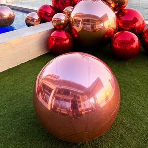 Esferas de Espejo Inflables Reflectantes Gigantes <span class=keywords><strong>para</strong></span> Colgar en Eventos y Fiestas, Bola de Espejo Disco <span class=keywords><strong>para</strong></span> Decoración de Eventos - Product Image 1