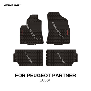 Tappetini <span class=keywords><strong>Auto</strong></span> per <span class=keywords><strong>PEUGEOT</strong></span> PARTNER <span class=keywords><strong>2008</strong></span>+, in PVC Impermeabile, Senza Necessità di Rifiniture - Product Image 1