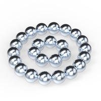 Aimants sphériques en néodyme NdFeB de 3 mm, 1000 Gauss, grade N48H, bracelets magnétiques permanents, service de cintrage, usage industriel, indice de flux