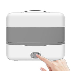 2L 110V-240V Double Layer Cooking Electric Lunch Box With Removable Stainless-Steel Container Electric Heated Lunch Box