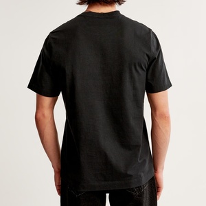 Camiseta de Hombre con Logotipo Personalizado, 100% Algodón, Tejido de Punto, Calidad de Lujo, Cuello Redondo, Hombros Caídos, Estilo Urbano, Corte Regular - Product Image 4