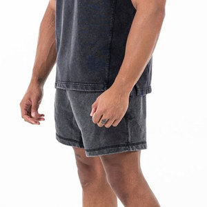 กางเกงขาสั้นผู้ชายแบบย้อมสีเอซิด ผลิตจากโรงงาน ขายดี ผลิตตามสั่ง น้ำหนักเบา ระบายอากาศได้ดี มีจำหน่าย - Product Image 2