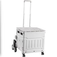 Chariot pliant carré en plastique à 4 roues de grande qualité pour le camping - Vente en gros