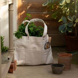 Sac fourre-tout en toile de coton blanc vierge, résistant, naturel ou personnalisé, confortable et réutilisable, pour la plage, avec logo - Product Image 1