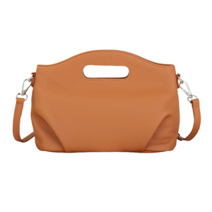 Bolso de Hombro Tipo Saddle Color Bronceado para Mujer, Bolso Bandolera de PU con Cierre, Portátil e Impermeable para Viajes Diarios - Product Image 1