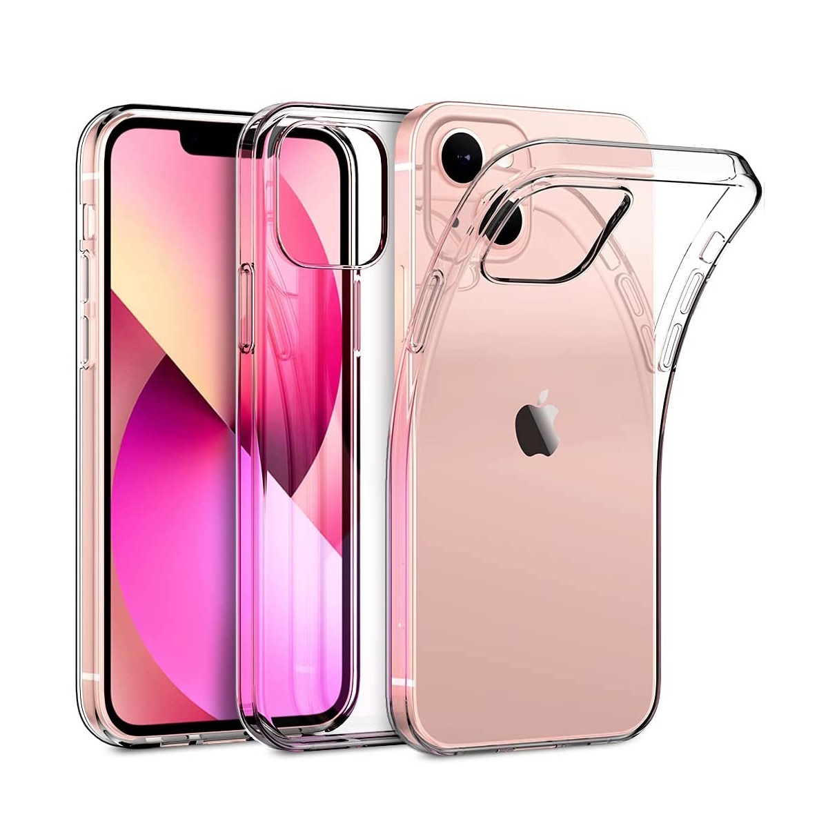 Мягкий ударопрочный гибкий прозрачный чехол из ТПУ 1,5 мм для iphone12 13mini защитный чехол для iPhone 12 13 Pro Max