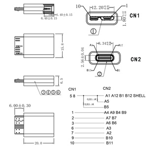 Adaptateur Micro <span class=keywords><strong>B</strong></span> <span class=keywords><strong>USB</strong></span> <span class=keywords><strong>C</strong></span> 3.0 mâle vers Type <span class=keywords><strong>C</strong></span> femelle, connecteur USB3.0 Type-<span class=keywords><strong>C</strong></span> Micro <span class=keywords><strong>B</strong></span> pour disque dur externe, <span class=keywords><strong>c</strong></span>âble HDD - Product Image 5