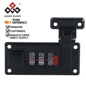 Hợp kim kẽm Niken đen khóa kết hợp 3 chữ số cho Hộp An toàn-Trường hợp chuyến bay bền và phụ kiện hành lý - Product Image 1