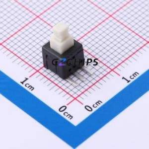 PS-5850SVB-3PL Push Button Switch SMD Switch Self-Locking Rectangle Plunger 500mA 24V - Product Image 1