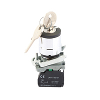 Interrupteur à bouton-poussoir en aluminium/acier inoxydable IP65 10A 1NO, sélecteur mécanique pour appareils électroménagers, type poignée pour mode machine