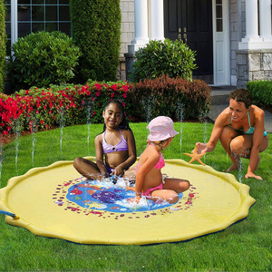 Tapis d'arrosage pour enfants 170 cm, tapis de jeu extérieur avec arroseur pour s'amuser en été dans le jardin ou sur la pelouse - Product Image 3