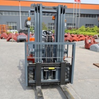 NOUVEAU Chariot élévateur diesel multifonctionnel HOT CPCD30 2,5/3/5 tonnes avec pneus pleins et mât à deux/trois étages conforme EPA