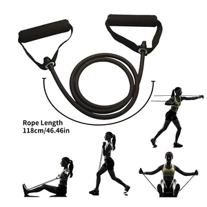 Resistance Bands With Handles <b>Exercise</b> Workout for Men Women Strength Training Equipment at Home 5 Levels Tube Band Pull <b>Rope</b> - Product Image 5