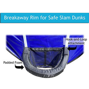 Zoshine Unisex profesional interior/exterior gran trampolín suave PVC acero aro <span class=keywords><strong>Dunk</strong></span> enterrado baloncesto soporte para niños - Product Image 4