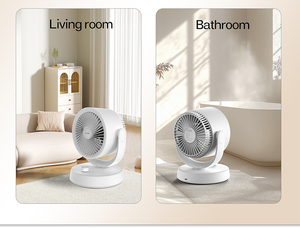 Ventilador de Circulación de Aire CircuAir de 8 Pulgadas con Motor DC, Alimentación USB, Oscilación y Control Mecánico, Ventilador de Mesa para el Hogar - Product Image 5