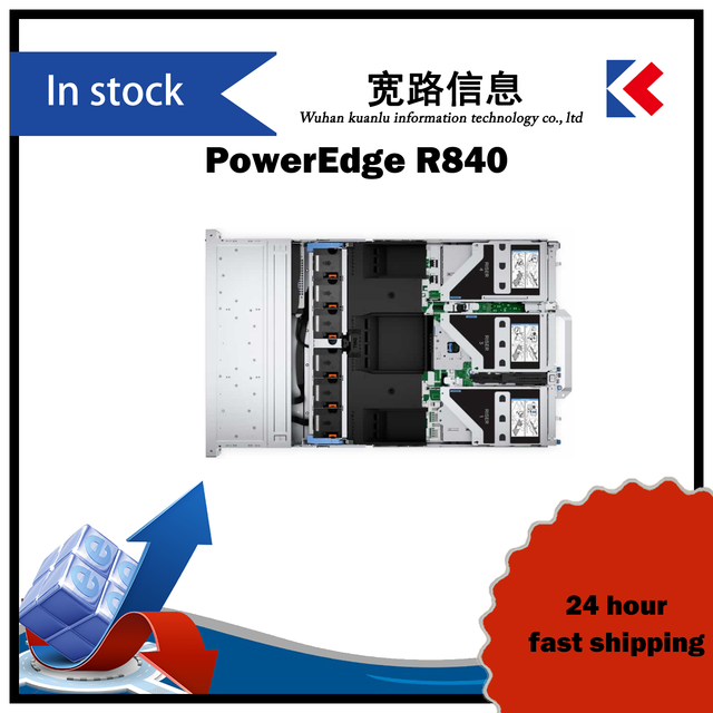 PowerEdge R840 2U 4-Socket Rack Server Max 6TB DDR4 Memory for Database Virtualization Data Analysis