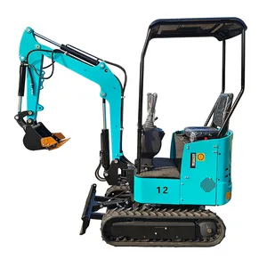hot sell china made 12 type cheap mini excavator with sunshade for export to USA EUROPE