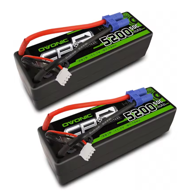 Ovonic 50C 5200mAh 11.1V Lipo Battery EC5 Connector for Arrma 1/5 1/8 1/10 Scale RC Cars Crawlers DIY for RC Drone Accessories