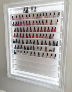 Mới mỹ phẩm cửa hàng trang điểm son môi hiển thị giá sàn gắn công suất lớn sơn móng tay hiển thị tổ chức tường hiển thị giá - Product Image 1