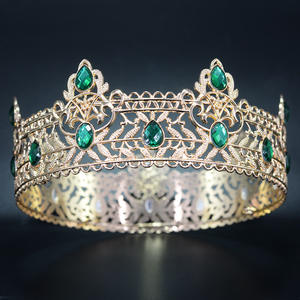 <span class=keywords><strong>มงกุฎ</strong></span>บาร็อควินเทจสุดหรูสำหรับเจ้าสาวและเจ้าบ่าว งานแต่งงาน วันเกิด และวันครบรอบ ประดับ<span class=keywords><strong>เพชร</strong></span>และโลหะผสม - Product Image 6