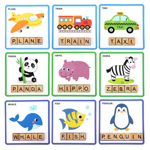 เด็กปริศนาไม้การสะกดคำเด็กตัวอักษรเกมอนุบาลการเรียนการ<span class=keywords><strong>สอน</strong></span>เอดส์ตัวอักษรภาษาอังกฤษการเรียนรู้ของเล่นการศึกษา - Product Image 4