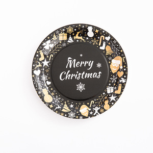 Hot Selling Party Disposable Plate 7 Inch 9 Inch Christmas Design Tableware Paper Plates - Product Image 2