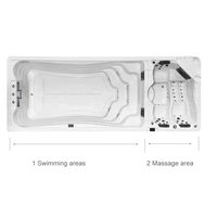 Piscine extérieure autoportante Massage bain à remous Spa Jet d'air Whirlpool Massage Spa baignoire acrylique pour 3 adultes