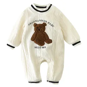 Autumn Winter Infant Baby Clothes Jumpsuit Romper Baby Footed Toddler Bodysuit Long Sleeve Newborn Baby Clothes