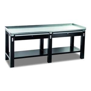 USAG - U05060154 Banco de trabajo con tapa de acero y 2 cajones-EAN 8010239925434 BANCOS DE TRABAJO Y MESAS - Product Image 1