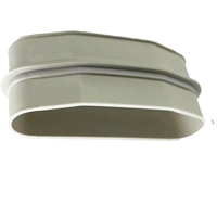 Connecteur d'accessoires de tuyau de bouclier de tuyau plat d'alimentation au sol de système d'air frais pour la ventilation