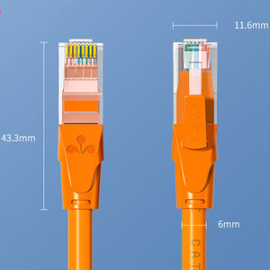 Câble de raccordement SAMZHE 5FT UTP PVC Cat6 pour intérieur, conducteur robuste 24AWG, câble réseau RJ45 Cat6 UTP plaqué or FU - Product Image 2