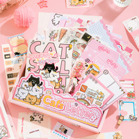Simno mignon chat dessin animé pour filles Scrapbook journal fournitures cadeaux d'anniversaire cahiers papeterie ensemble pour les enfants