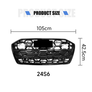 Yinhua Usine Offre Spéciale Mat Noir Grille De Voiture avec Badges pour 24 + A6 Car Front Grill pour 24S6 - Product Image 3