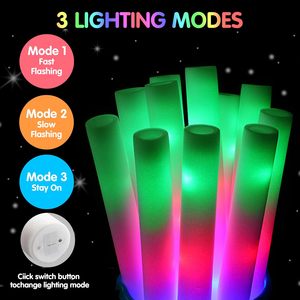 Bastones de Espuma LED Intermitentes de 48 cm con Logotipo Personalizado para Fiestas, Bodas, Conciertos, Bastones de Animación para Conciertos - Product Image 2