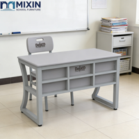 Ensemble de table et chaises double pour enseignants des Philippines, en PP de haute qualité, mobilier scolaire moderne, prix d'usine