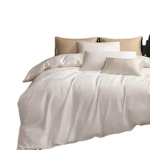 Yatak yorgan yatak örtüsü seti ekstra uzun elyaf pamuk 600 TC mısır pamuk doku ipeksi