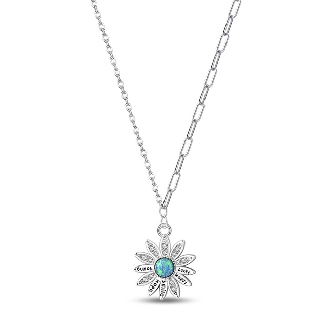 Luxury-Style Rose Gold Plated 925 Silver Pendant Necklace Set with Zircon Stones Link Chain Original Lovers Design for Women