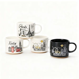 Tasses en céramique personnalisées avec des monuments de la ville, vente en gros d'usine, avec des motifs de <span class=keywords><strong>Paris</strong></span>, Londres, Singapour pour les souvenirs, les objets de collection, les cadeaux - Product Image 6